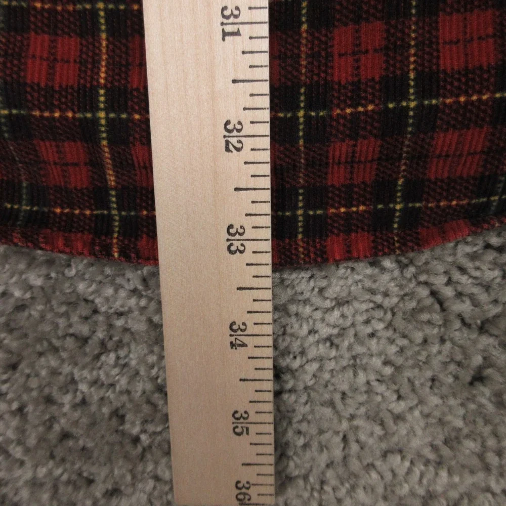 Vintage Eddie Bauer Shirt Men XL Red Plaid Corduroy Outdoor Lumberjack Button Up